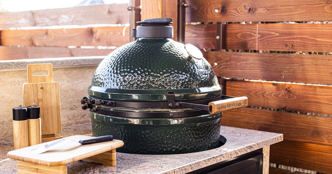 Kamado kerámia grill - zöld