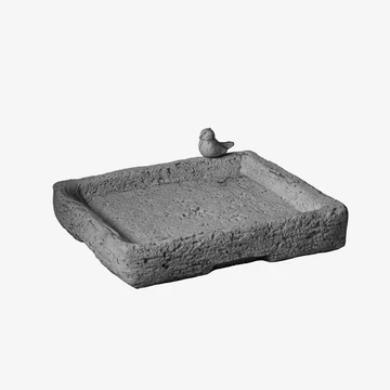 CINKE kő madáritató – szögletes