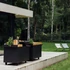 Kép 2/4 - OFYR ISLAND BLACK 100-100 PRO TEAK WOOD - fatárolóval és vágódeszkával (gurulós)