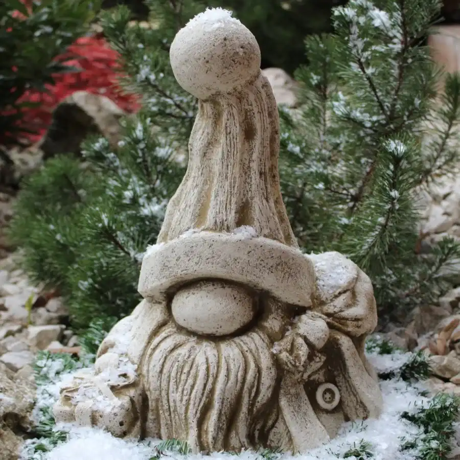   Manó kerti kődísztárgy - verzió: TÉL