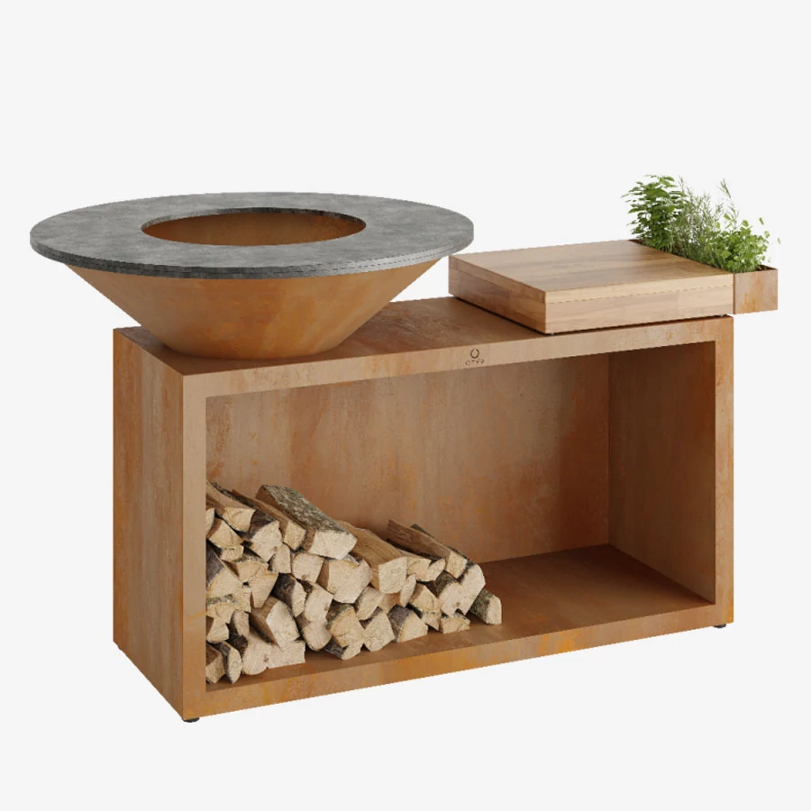 OFYR – Island Corten 85-100 fatárolóval és vágódeszkával